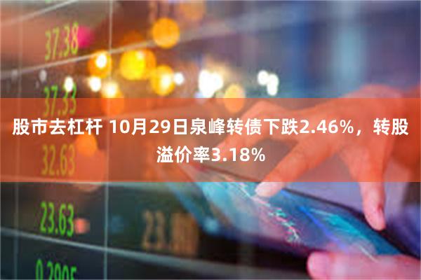 股市去杠杆 10月29日泉峰转债下跌2.46%，转股溢价率3.18%