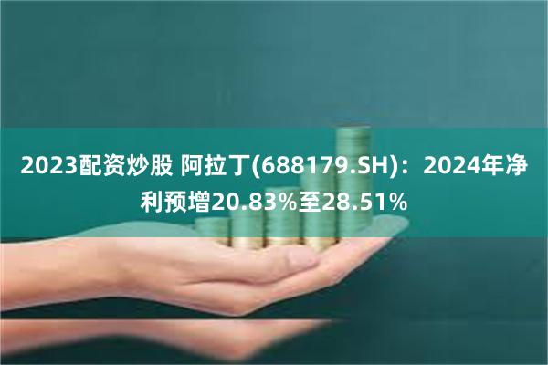 2023配资炒股 阿拉丁(688179.SH)：2024年净利预增20.83%至28.51%