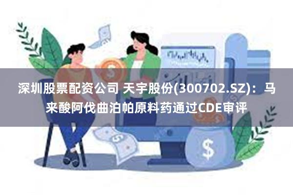 深圳股票配资公司 天宇股份(300702.SZ)：马来酸阿伐曲泊帕原料药通过CDE审评